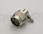 (image for) N Right Angle Male for RG316 Crimp