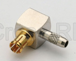 (image for) MCX Right Angle Plug for RG179 - 75 ohm