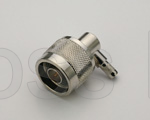 (image for) N Right Angle Male for RG400 Crimp