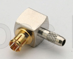 (image for) MCX Right Angle Plug for RG179 - 75 ohm