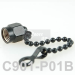 (image for) SMA Male Dust Cap with Ball Chain (Chrome Black)