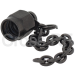 (image for) SMA Male Dust Cap with Ring Chain (Matte Black)