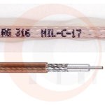 (image for) RG-316/U bulk coaxial cable; per foot