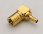 (image for) SMB Right Angle Plug for RG179 - 75 ohm