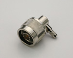 (image for) N Right Angle Male for RG316 Crimp