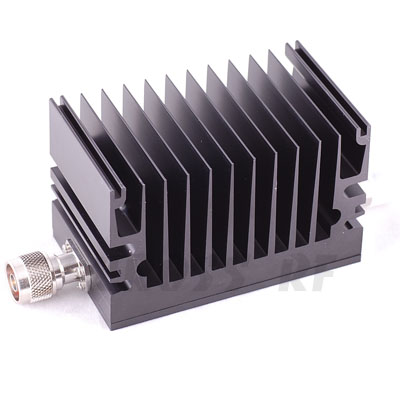 N 50 watt attenuator; DC to 3GHz; 10dB