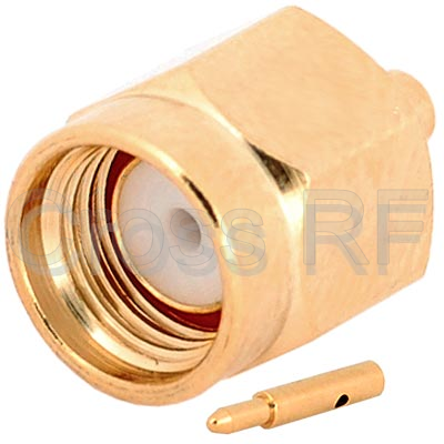 (image for) SMA Straight Male for .047 Semi-Rigid