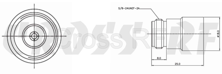 (image for) N 5 watt Female termination; DC to 6GHz