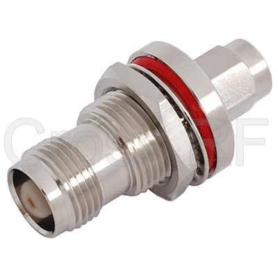(image for) SMA Male to TNC Bulkhead Female Adapter