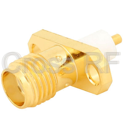 (image for) SMA Female 2 Hole Panel Receptacle