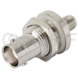 (image for) SMA Female to BNC Bulkhead Female Adapter