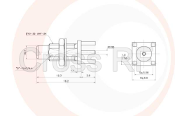 (image for) SMC Bulkhead PCB Jack