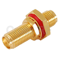 (image for) SMA Female to SMA Bulkhead Female Adapter with Seal
