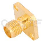 (image for) SMA Female 4 Hole Panel Receptacle