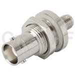(image for) SMA Female to BNC Bulkhead Female Adapter