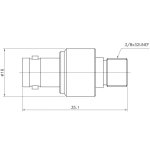 (image for) 75 ohm F Female to BNC Female Adapter