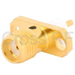 (image for) SMA Female 2 Hole Panel Receptacle