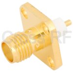 (image for) SMA Female 4 Hole Panel Receptacle