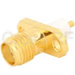 (image for) SMA Female 2 Hole Panel Receptacle