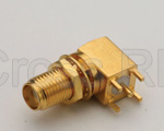 (image for) SMA Right Angle PCB Bulkhead Jack