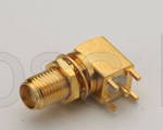 (image for) SMA Right Angle PCB Bulkhead Jack