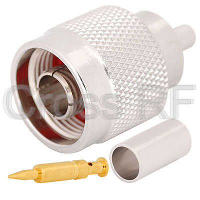 (image for) N Straight Male for RG400 Crimp