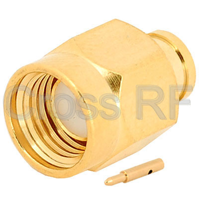 (image for) SMA Straight Male for .141 Semi-Rigid