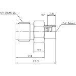(image for) SMA Female to SMP Male Full Detent Adapter
