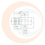 (image for) SMP Right Angle Female for .047 Semi-Rigid