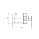 (image for) 75 ohm MCX Jack to 50 ohm BNC Male Adapter