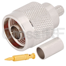 (image for) N Straight Male for RG-8X/LMR-240 Crimp