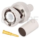 (image for) BNC Straight Male for RG400 Crimp