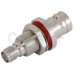 (image for) SMA Bulkhead Female to BNC Female Adapter