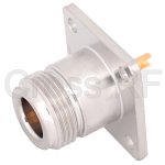 (image for) N Female 4 Hole Panel Receptacle - Solder end
