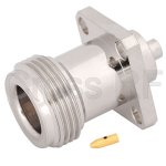 (image for) N Female 4 Hole Panel for .085 Semi-Rigid SQ.17.5