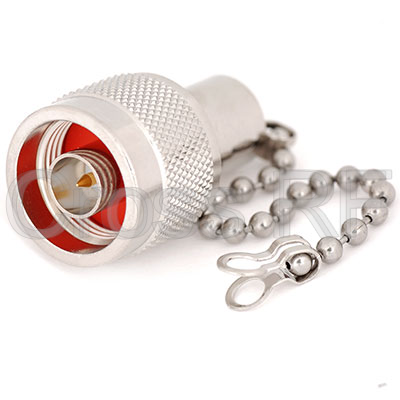 (image for) N male termination w/ chain; DC to 6GHz