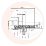 (image for) SMA Female 4 Hole Panel Hermetic Receptacle