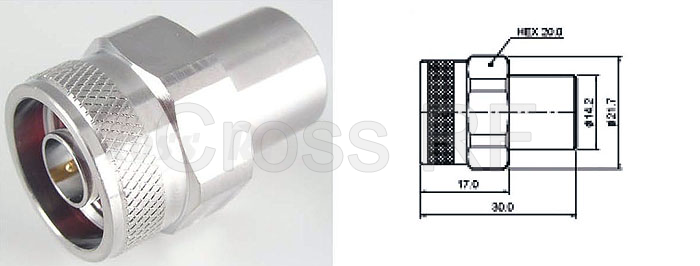 (image for) N 2 watt male precision termination; DC to 18GHz