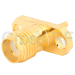 (image for) SMA Female 2 Hole Panel Receptacle