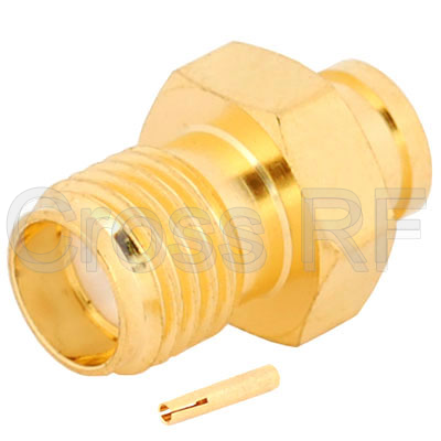 (image for) SMA Straight Female for .141 Semi-Rigid - Stainless Steel