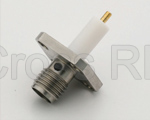 (image for) SMA Female 4 Hole Panel Receptacle