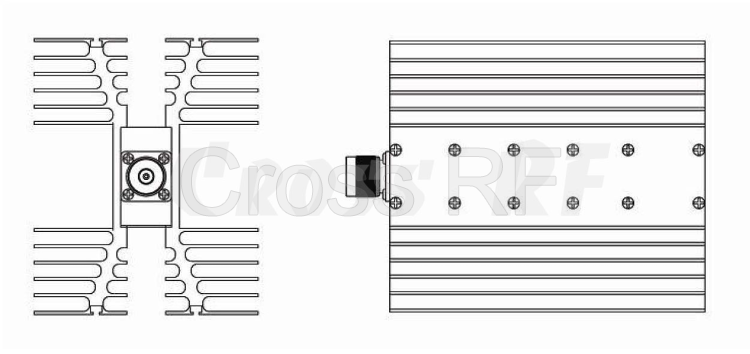 (image for) N 100 watt male termination; DC to 3GHz