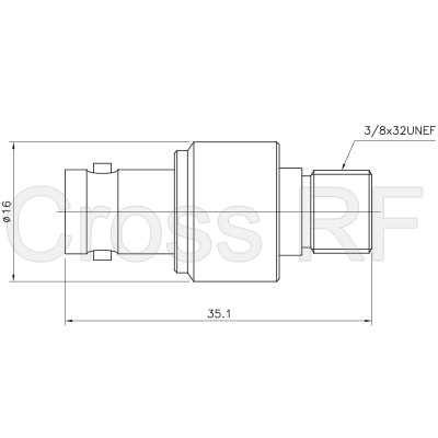 (image for) 75 ohm F Female to BNC Female Adapter