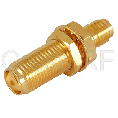 (image for) SMA Bulkhead Female to SSMA Female Adapter