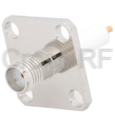 (image for) SMA Female 4 Hole Panel Receptacle