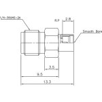 (image for) SMA Female to SMP Male Smooth Bore Adapter