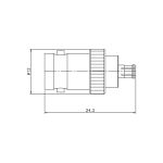 (image for) 75 ohm MCX Plug to 50 ohm BNC Female Adapter