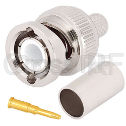 (image for) BNC Straight Male for RG-8X/LMR-240 Crimp