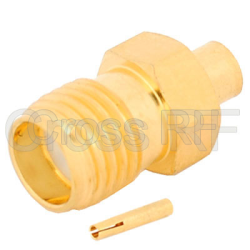 (image for) SMA Straight Female for .250 Semi-Rigid