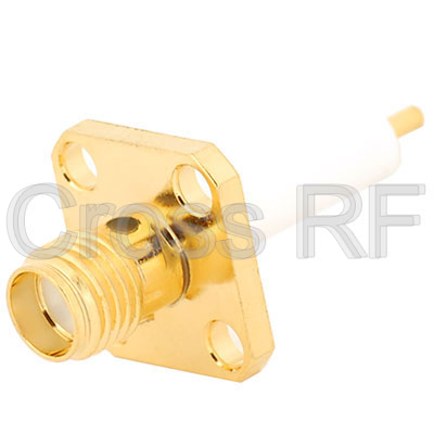 (image for) SMA Female 4 Hole Panel Receptacle